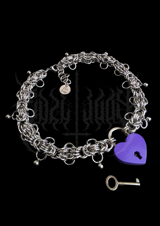 CHOKER "LOCKDOWN" - VIOLET