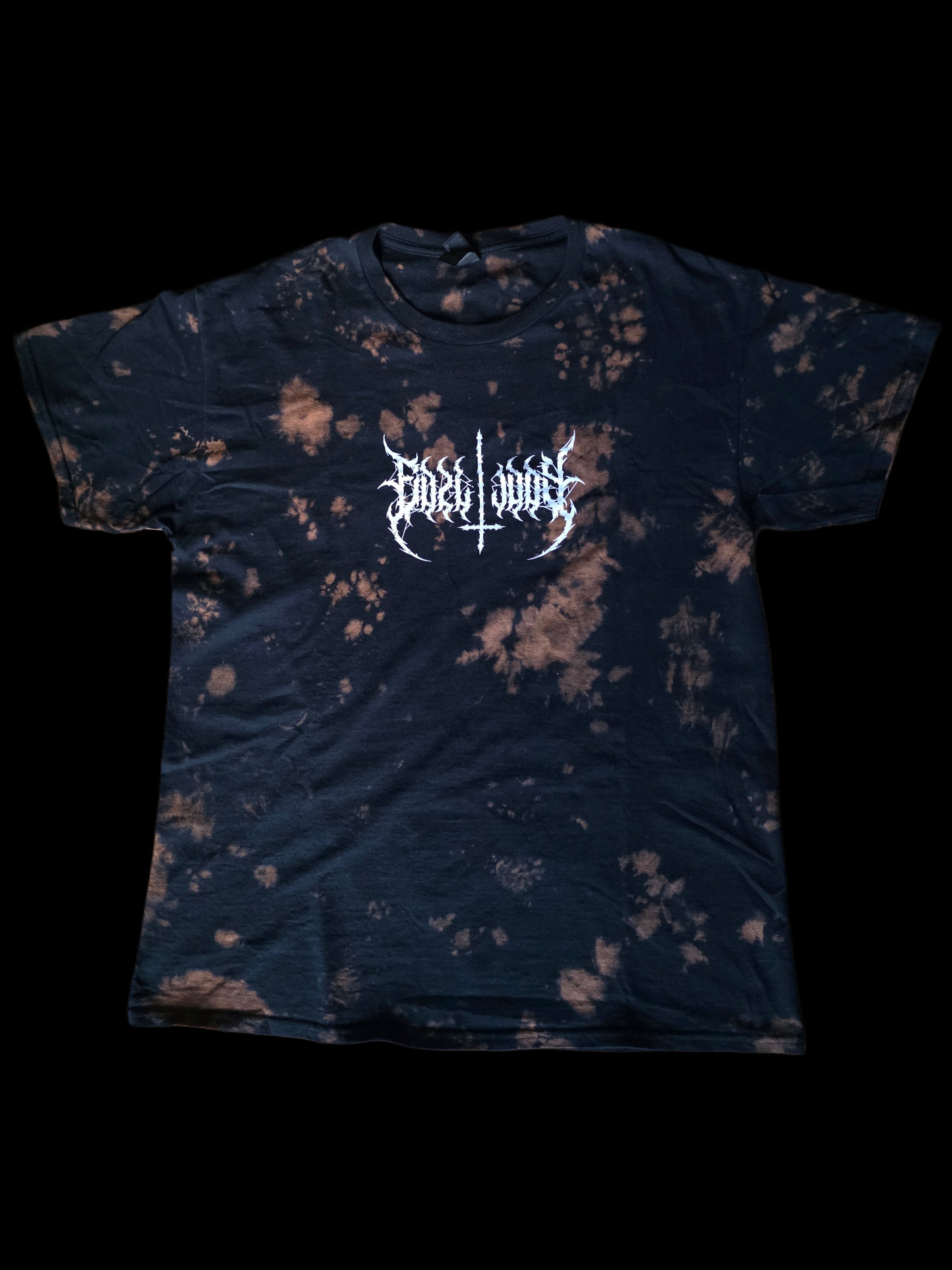 T-SHIRT LOGO FRONT&BACK BLEACHED