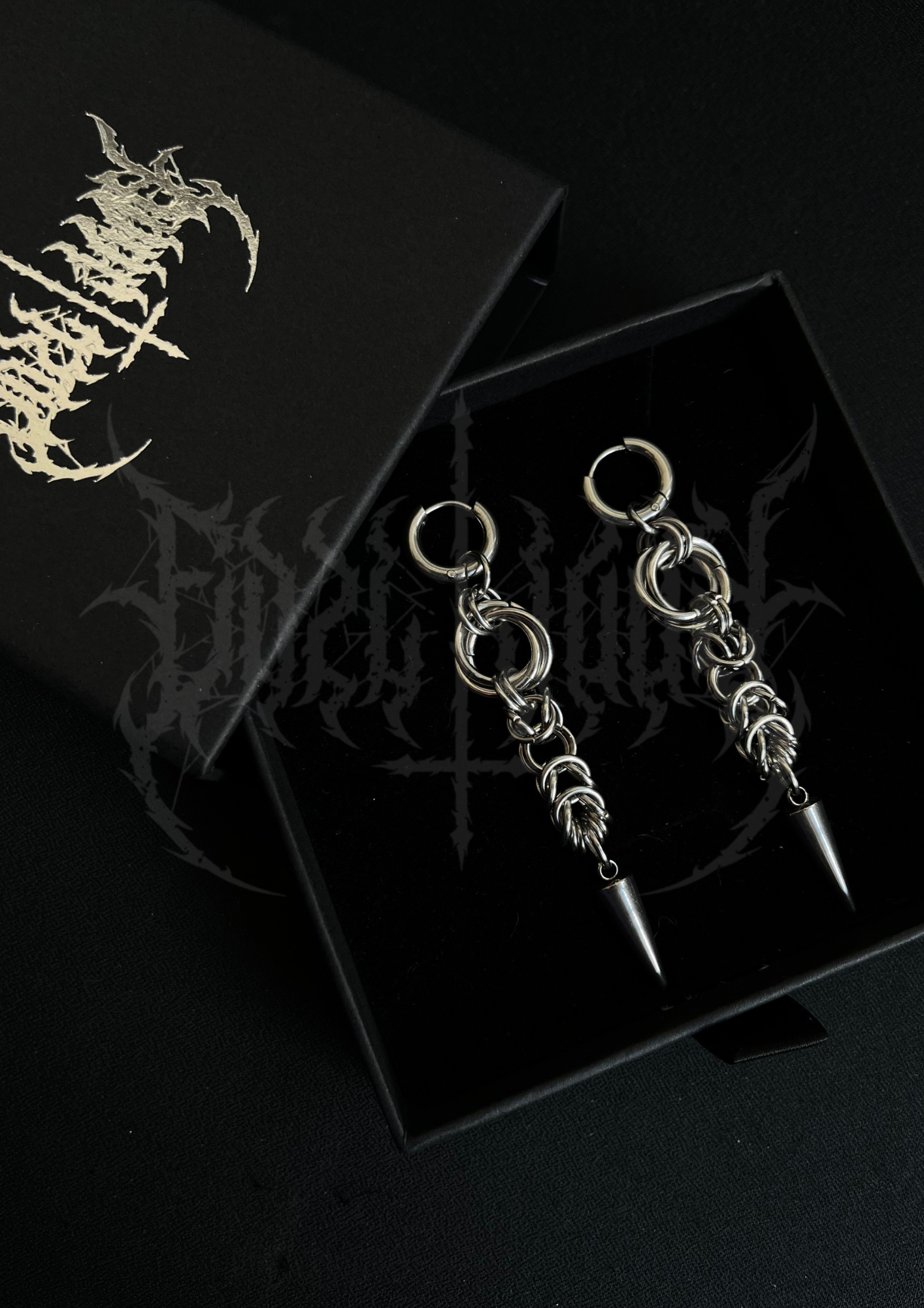 BOUCLES D'OREILLES "CHAIN OF THORNS"