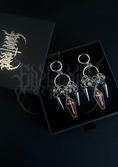 Load image into Gallery viewer, BOUCLES D'OREILLES "CURSED COFFINS" RED VERSION - ÉDITION LIMITÉE
