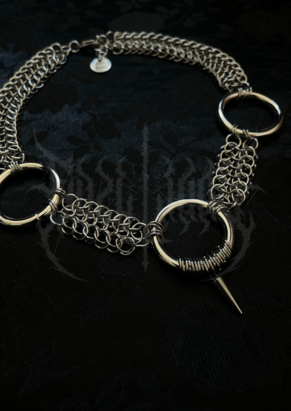 CHOKER "FIERCE LOOPS" SILVER