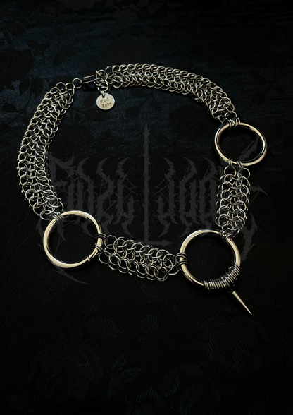 CHOKER "FIERCE LOOPS" SILVER