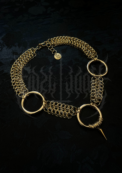 CHOKER "FIERCE LOOPS" GOLD