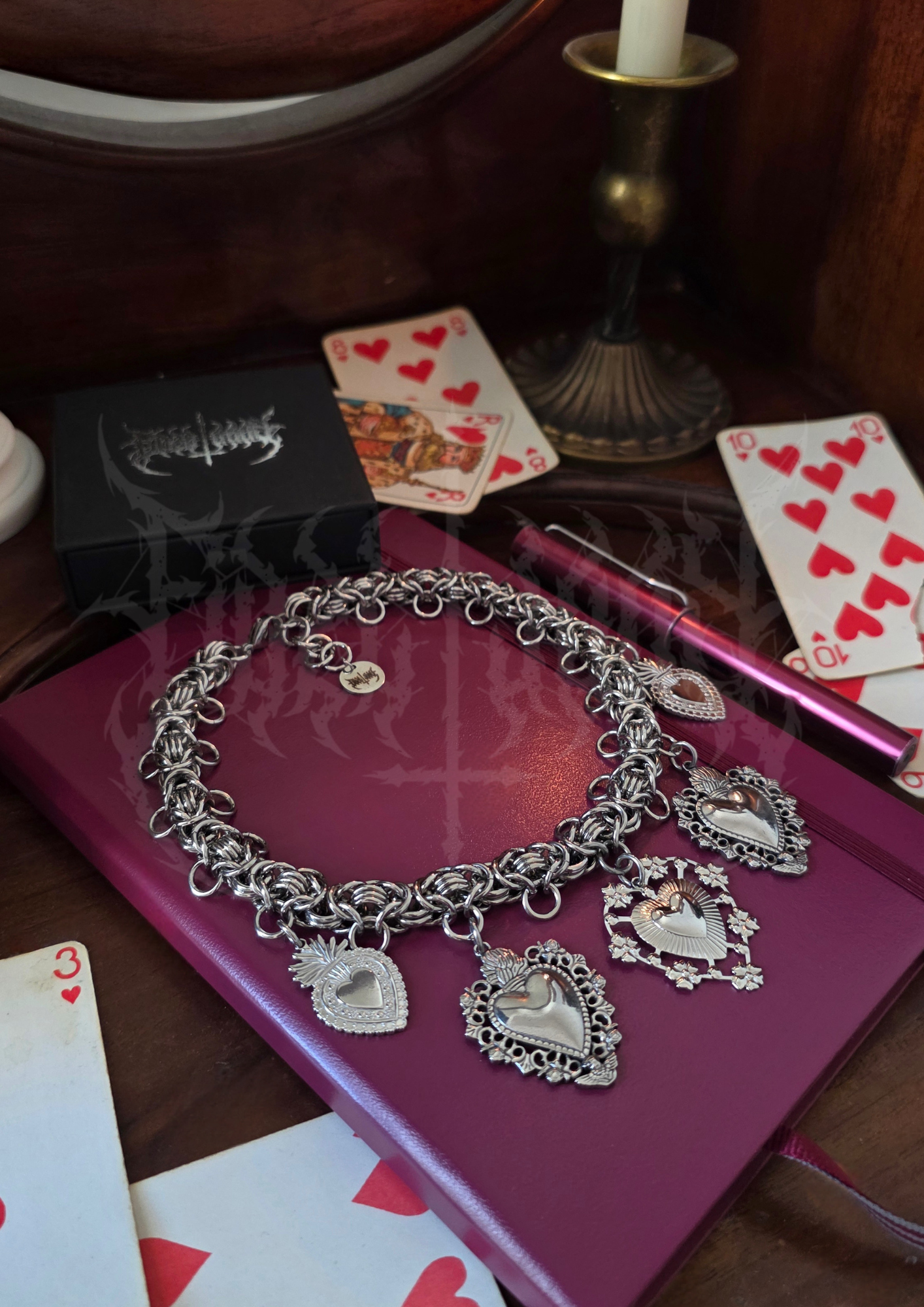 CHOKER "QUEEN OF HEARTS"
