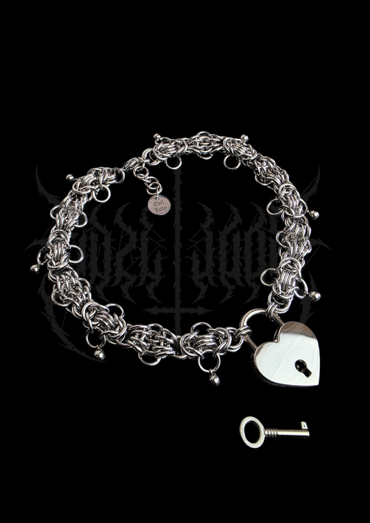 CHOKER "LOCKDOWN" - SILVER
