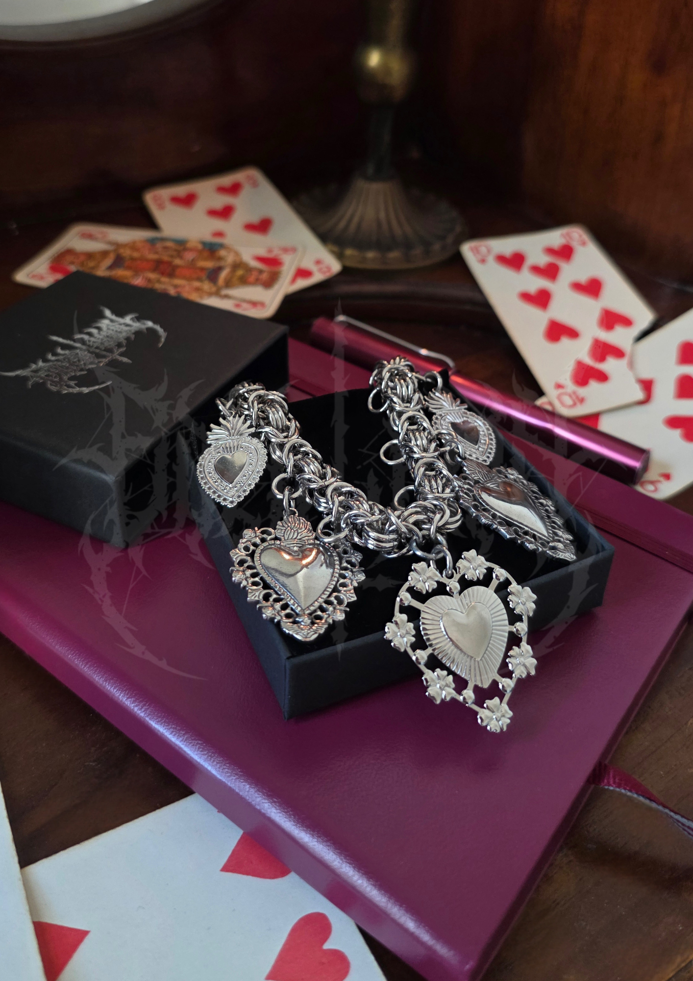 CHOKER "QUEEN OF HEARTS"