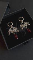 Load and play video in Gallery viewer, BOUCLES D'OREILLES "CHANDELIER" RED VERSION  - ÉDITION LIMITÉE
